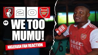 BOURNEMOUTH 20 ARSENAL  Godfrey  NIGERIAN FAN REACTIONPremier League 24245 HIGHLIGHTS [upl. by Ahsla]