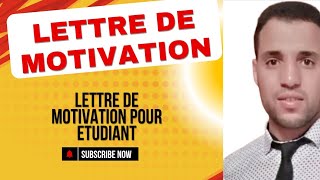 lettre de motivation pour demande demploi [upl. by Aramak]