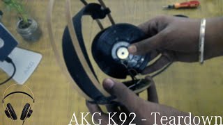 AKG K92 Teardown  MY HEADPHONES BROKE [upl. by Mosier]