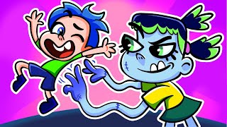 Zombie Tickle Girl Song  More Funny Kids Songs And Nursery Rhymes [upl. by Haisi]