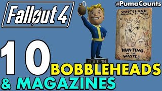 Top 10 Best Bobbleheads and Perk Magazines in Fallout 4 With Locations PumaCounts [upl. by Annawot]