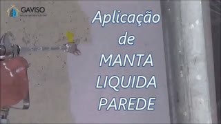 APLICAÃ‡ÃƒO AIRLESS DE MANTA LIQUIDA PAREDE IMPERMEABILIZANTE CONTRA BATIDAS DE CHUVA MANTAKOR INKOR [upl. by Charlet684]