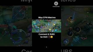 Miya 3790 Matches  ML Season 34 mobilelegends shortgamehighlights [upl. by Pinckney158]