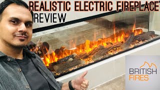 British Fires New Forest Electric Fireplace Review  Most Realistic Looking LED Flames amp Logs [upl. by Lynnette]