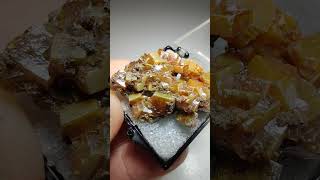 Wulfenite crystals Chihuahua Mexico [upl. by Templas]