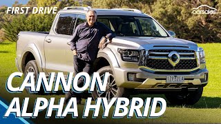 2024 GWM Cannon Alpha Review  Australia’s first hybrid ute tested [upl. by Lyford]