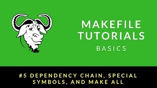 Makefile Tutorials Basics  005  Dependency Chain Special Symbols and make all [upl. by Sacha]