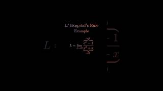 L Hospital rule explained calculus limits maths [upl. by Zoellick]