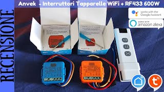 RECENSIONE  Interruttori per Tapparelle Smart WiFi e WiFi  RF433 compatibili con Alexa e Google [upl. by Viquelia]