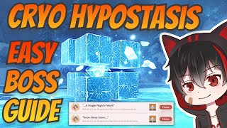 Cryo Hypostasis Cube Easy Boss Guide  Genshin Impact [upl. by Pacificas857]