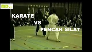 Pencak Silat Vs Karate  Guru silat [upl. by Ginelle115]