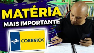 Qual a Matéria mais IMPORTANTE do Concurso CORREIOS 2023 [upl. by Ecnarual652]