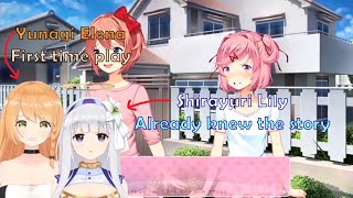 quotThis is painfulquot  Yunagi Elena Lily plays Doki Doki Literature Club ViViD Vtuber ENG SUB [upl. by Stefanie]