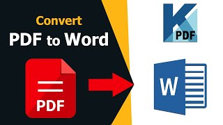 How to convert a pdf file into a word document accurately using Kofax Power PDF [upl. by Jemie]