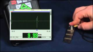 38DL PLUS Recall Calibrate amp Store a Single Element Transducer Set Up [upl. by Obed]