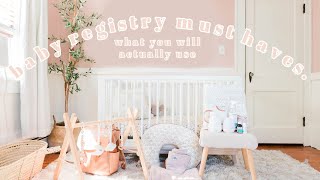 WHAT TO PUT ON YOUR BABY REGISTRY  Newborn Must Haves 2022  What you Really Need [upl. by Perr]