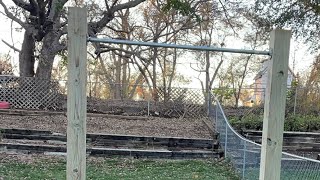 DIY pull up bar in backyard part 3 [upl. by Torrance718]