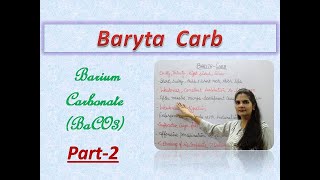 Baryta Carb Part2 Drug Picture Homoeopathic Medicine Easy Understanding [upl. by Justino]