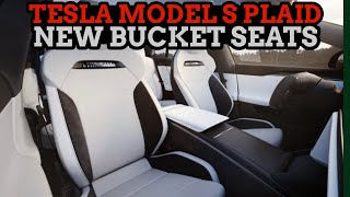 The Tesla Model S Plaid Finally Gets Bucket Seats [upl. by Ellesirg]