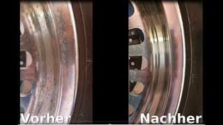 Aluminium Felge hochglanzpolieren Veredeln Alu Magic vs Nevr Dull vs Autosol how to aluminium polish [upl. by Halyahs]