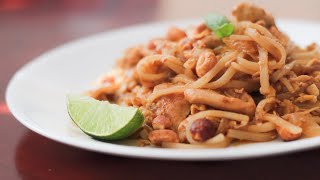 Chicken Pad Thai With Premade Sauce Recipe  Quick Recipe shorts [upl. by Ahsenauq753]