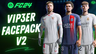 FacePack V2 AIO By ViP3eR For FC 24  Tutorial  TU7 [upl. by Ketchan]