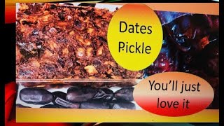 Dates pickle recipe  How to make sweet amp spicy dates pickle [upl. by Yelknirb]