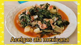 deliciosas acelgas ala mexicana cocinandoconmiabuelo [upl. by Annaicul]