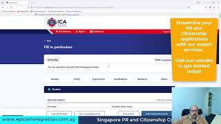 Singapore PR and Citizenship Application stepbystep Guide  New ICA Portal  eservices Steps [upl. by Neehar]