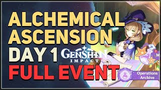 Alchemical Ascension Day 1 Full Event Genshin Impact [upl. by Livingston]