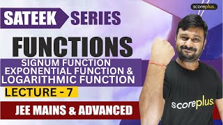 Signum Exponential Function and Logarithmic Function  JEE Mains amp Advanced Maths  Sateek Series [upl. by Naynek3]