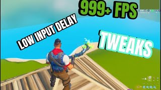 Best Simple PC Tweaks For 0 Input Delay And More FPS  Fortnite [upl. by Thekla307]