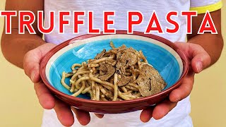 Strangozzi al Tartufo the easiest TRUFFLE Pasta Recipe with home made fresh pasta [upl. by Elsie]