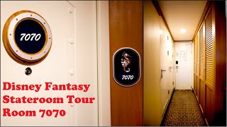 Disney Cruise Fantasy Ship Stateroom 7070 Tour [upl. by Sawtelle]