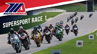 Supersport Race 1 at Alabama 2024  FULL RACE  MotoAmerica [upl. by Archle]