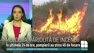 Moldova cuprinsă de flăcări 45 de incendii în ultimile 24 de ore [upl. by Dario711]