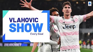 Dusan Vlahovic SHOW Every Goal  Serie A 202324 [upl. by Rabkin]