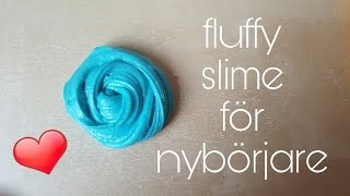 DIY fluffy slime för nybörjare utan lim [upl. by Nbi]