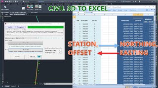 Station Offset Coordinates to Excel  Intro [upl. by Aniled]