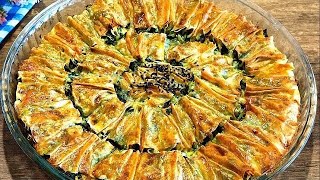 🏆ISPANAKLI PEYNİRLİ BÖREK TARİFİ👌ÇOK KOLAY VE ÇOK PRATİK BÖREK TARİFİ📢 [upl. by Felicity]