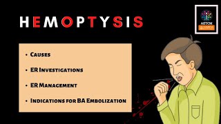 Hemoptysis  Causes and Management [upl. by Tully]