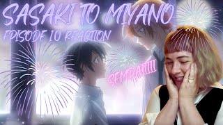 Sasaki to Miyano Episode 10 Reaction I Sempai [upl. by Anwahsiek]