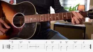 Guitar Tutorial FourFiveSeconds  Rihanna Kanye West and Paul McCartney [upl. by Elohcin495]