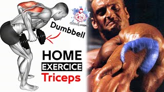 TRICEPS EXERCISES WITH DUMBBELLS AT HOME [upl. by Blondie]