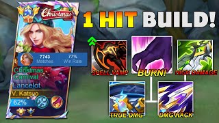 LANCELOT BEST ONE SHOT TRUE DAMAGE BUILD 2024 🔥  90 BROKEN [upl. by Kerrison]