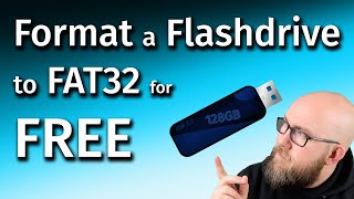 Formatting any Flashdrive to Fat32  For flash drives OVER 32GB [upl. by Llenel]