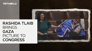 Rashida Tlaib brings Gaza picture to Congress [upl. by Au]