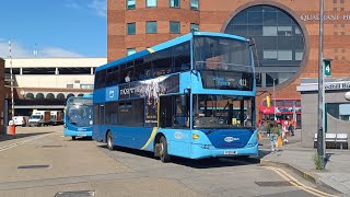 Ride on Metrobus Scania N270UD OmniCity  6984 YP09 HWT  Route 411 [upl. by Hatokad]