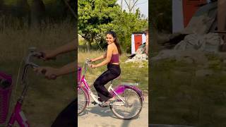 Cycling 💯 shorts adventure nepal india terai youtubeshorts explore trend sajna song fyp [upl. by Zetrok]