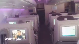 Intérieur Airbus A380  vol Paris  Abidjan  Air France [upl. by Hamel]